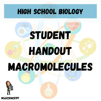 Preview of Macromolecules - Carbohydrates, Lipids, Proteins, and More!