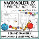 Macromolecules Graphic Organizers, Concept Map, and Crossw