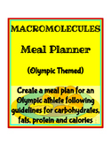 Macromolecules - Meal Planner (Olympic Themed)