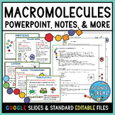 Macromolecules PowerPoint with Notes, Questions, and Kahoot