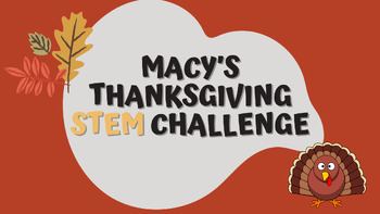 Preview of Macy's Parade STEM Activity