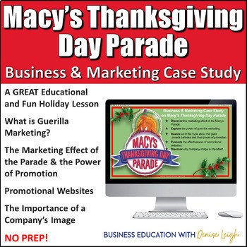 Preview of Macy's Thanksgiving Day Parade - Marketing & Entrepreneur Class Digital Activity