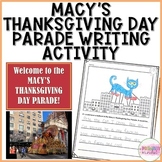 Macy's Thanksgiving Day Parade Writing Activity