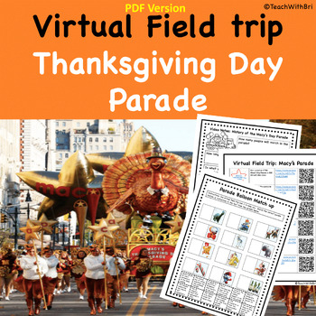 Preview of Macys Thanksgiving Day Parade Virtual Field Trip Activity Pack