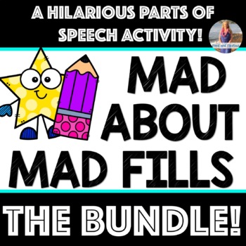 Preview of Mad About Mad Fills THE BUNDLE! {Parts of Speech Activity, Similar to Mad Libs}