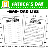 Mad Dad Libs Fathers Day Activity - No Prep, Great for Sub