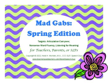 Preview of Mad Gabs: Spring Edition