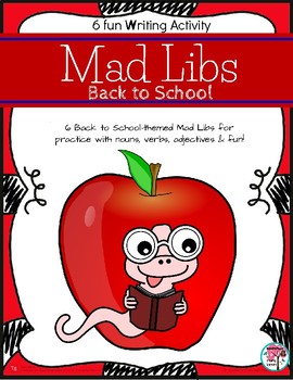 Preview of Mad Libs Back to School