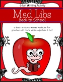 Mad Libs Back to School