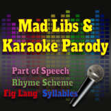 Mad Libs Karaoke Party Mash-Up Poetry, Figurative Language