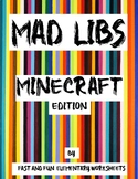 Mad Libs - Nouns, Adjectives, Verbs - MINECRAFT Story