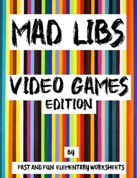 Preview of Mad Libs - Nouns, Adjectives, Verbs - My Favourite VIDEO GAME STORY!