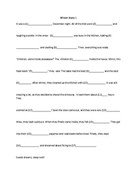 Preview of Mad Libs Stories