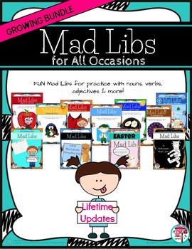 Preview of Mad Libs for Kids Lifetime UPDATES & Growing Bundle