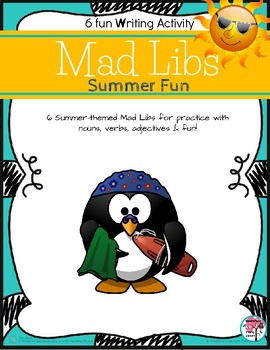 Preview of Mad Libs for Kids Summer Fun