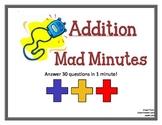 Mad Minute Addition - Answer 30 Questions in 1 minute! 