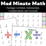 Mad Minute Bundle - Addition, Subtraction, Multiplication,