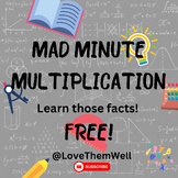 Mad Minute Multiplication | Multiplication Practice
