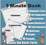 Mad Minute: The 3 Minute Dash: Worksheets, No Prep, Full Y