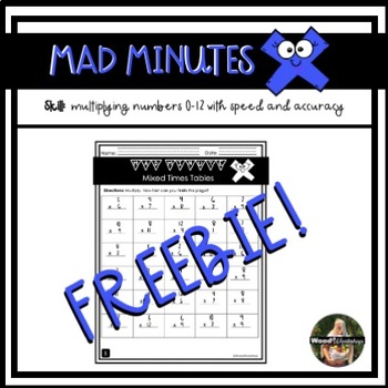 Preview of Mad Minutes Math - Timed Multiplication Worksheets (Facts 0-12)
