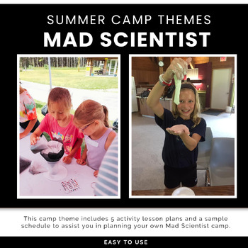 Preview of Mad Scientist Summer Camp Theme, K-5 Science Activities, Science Experiments