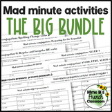 Mad minute BIG bundle: French verb conjugations, numbers, 