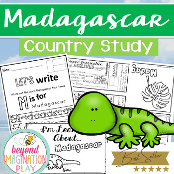 Preview of Madagascar Country Study *BEST SELLER* Comprehension, Activities + Play Pretend