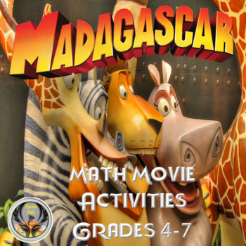 Preview of Madagascar Math Activities Grades 4-7