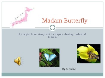 Preview of Madam Butterfly, An Opera Study Resource