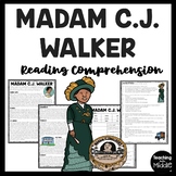 Madam C.J. Walker Biography Reading Comprehension Workshee