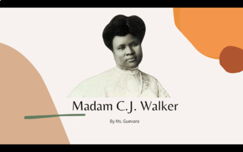 Preview of Madam C.J. Walker Presentation