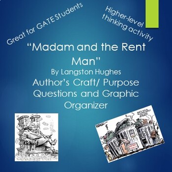 Preview of Madam and the Rent Man Author's Craft/Purpose Questions and Graphic Organizer