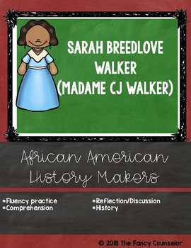 Preview of Madame CJ Walker African American History Black History Month Comprehension