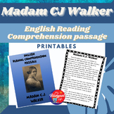 Madame CJ Walker - English Biography Activity Printable - 