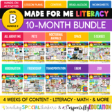 Made For Me Literacy -- (Level B Bundle 2) Special Educati