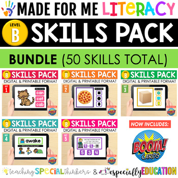 Preview of Made For Me Literacy: Digital Skill Practice Bundle (Level B) Distance Learning