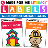Made For Me Literacy Level A - Multi-purpose Labels