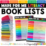 Made For Me Literacy & Math Booklists