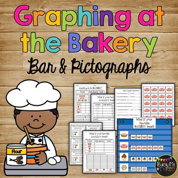 Preview of Bar Graphs and Pictograph Activity with Class Survey and Worksheets