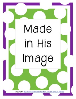Preview of Made in His Image; Using our gifts to glorify God