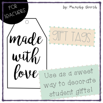 Made with Love gift tags by Murphy Booth