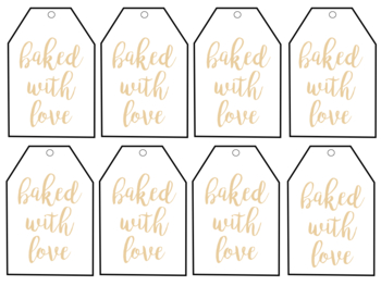Made with Love gift tags