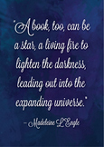 Madeleine L'Engle Quote Poster
