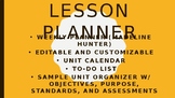 Madeline Hunter Lesson Plan Template w/ Planner Helpers