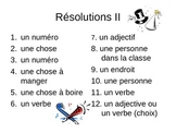 Madlib New Year's Resolutions for French Class