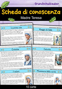 Preview of Madre Teresa - Scheda di conoscenza - Personaggi famosi (Italiano)