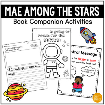 Preview of Mae Among the Stars Book Companion Activities - K-2 Reading Comprehension