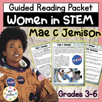 Preview of Mae C Jemison || Women in STEM || Guided Reading Comprehension || Text & Qs