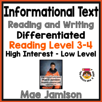 Preview of Mae Jamison Differentiated Standards-Based & Reading Comprehension Unit