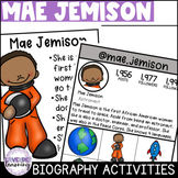 Mae Jemison Biography Activities, Flip Book, and Report - 